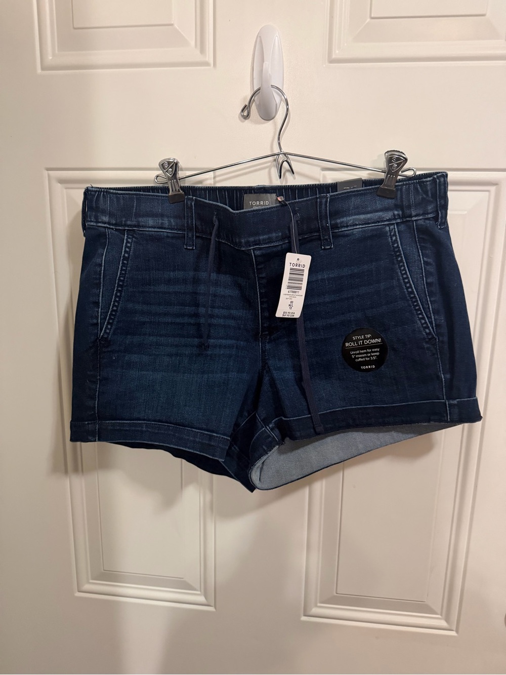 torrid Dark Indigo Roll-Cuff Jean Shorts